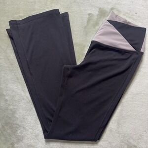 Velocity Flare Leggings Black / Brown Large Women's Yoga Pants